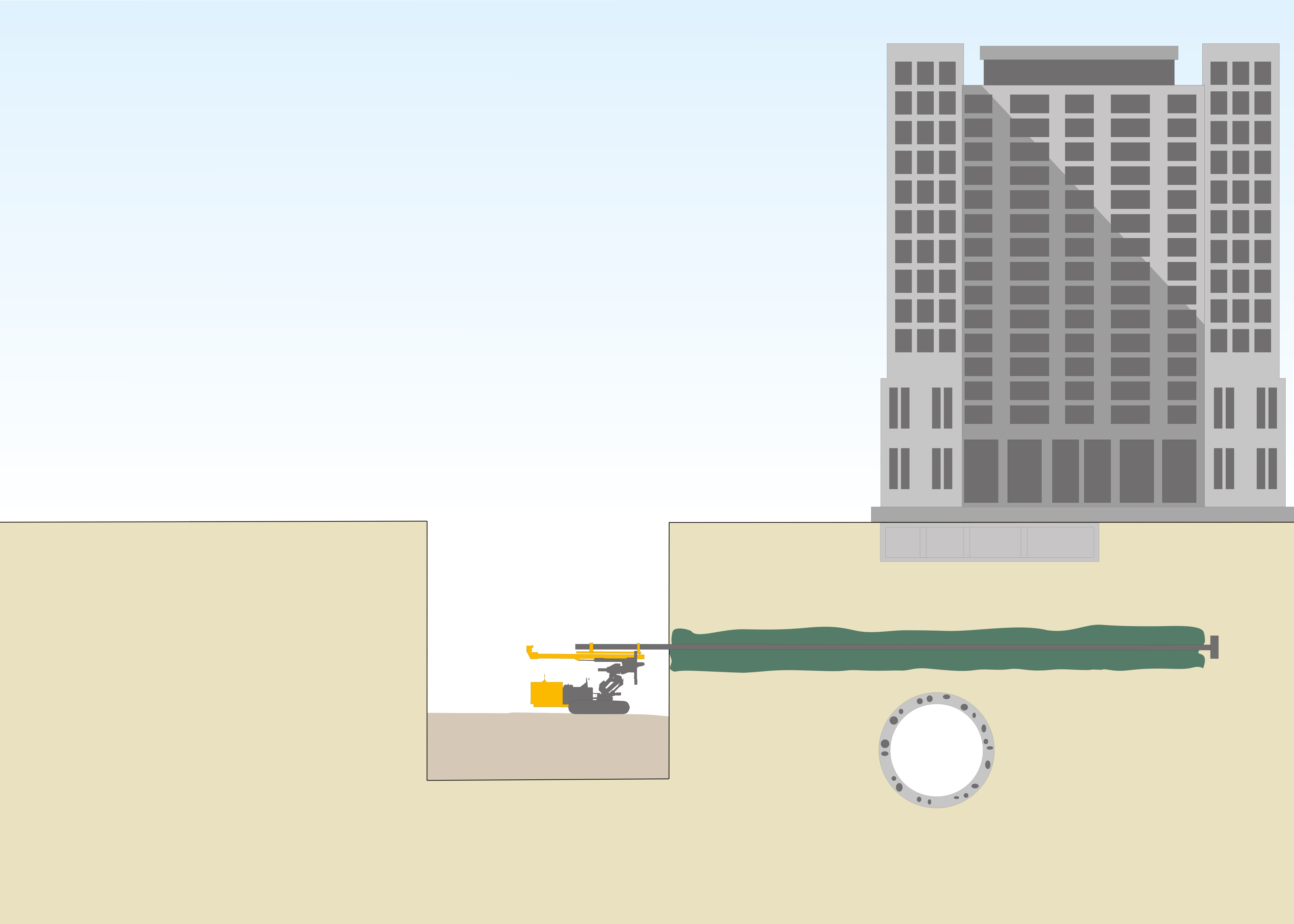 Method sketch of Compensation Grouting from Bauer Spezialtiefbau