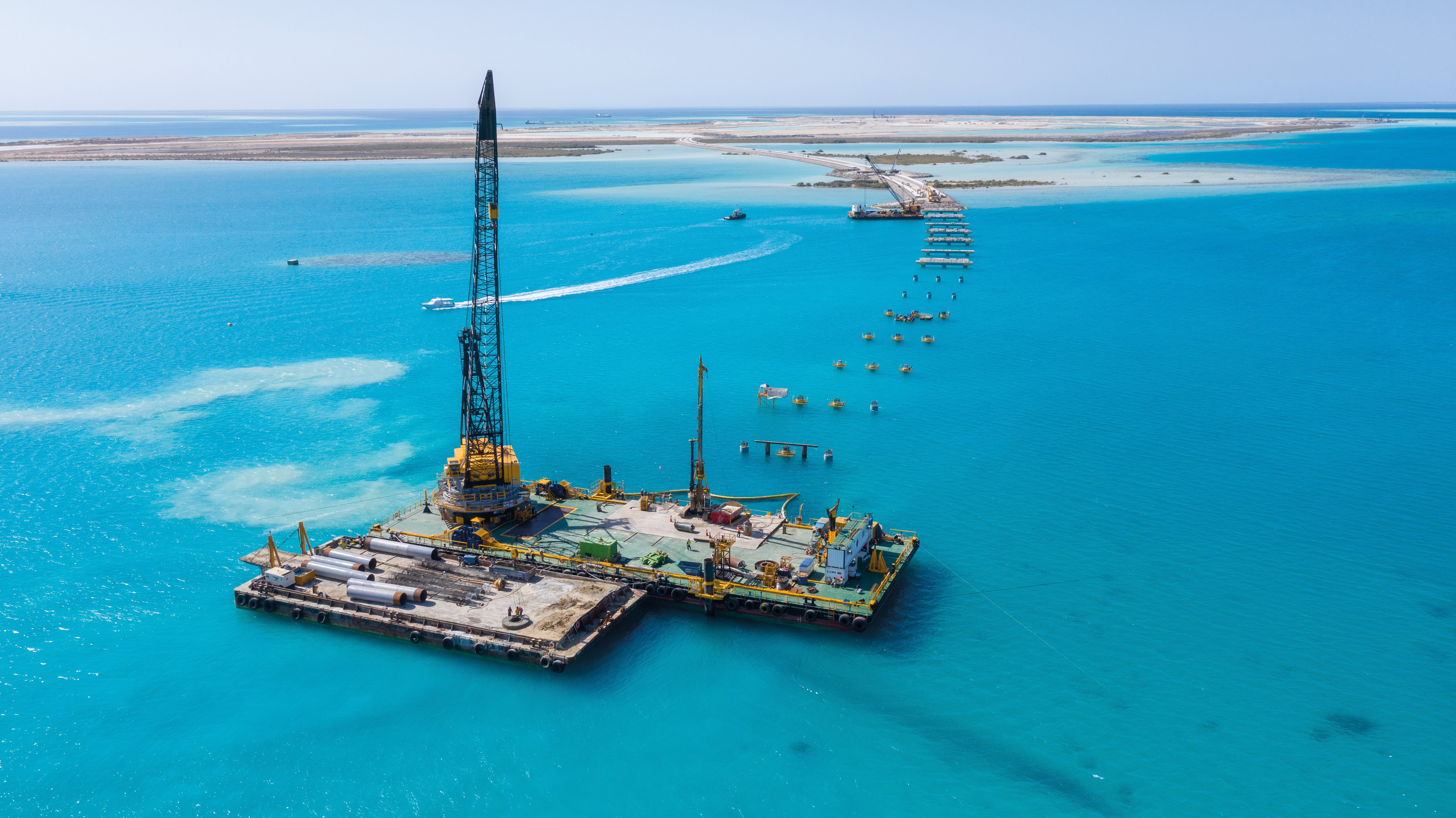 Production of piles for Red Sea Islands Project in Saudi Arabia by Saudi Bauer